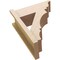 Ekena Millwork 7 1/2-in W x 18-in D x 22-in H Balboa Trad Rough Cedar Woodgrain TimberThane Outlooker, Primed Tan OUTUR075X18X22BOA04RCPR - alternate 4
